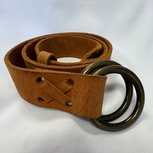 Banana Republic Suede Belt in Cognac